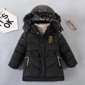 Kids Hooded Winter Down Jacket