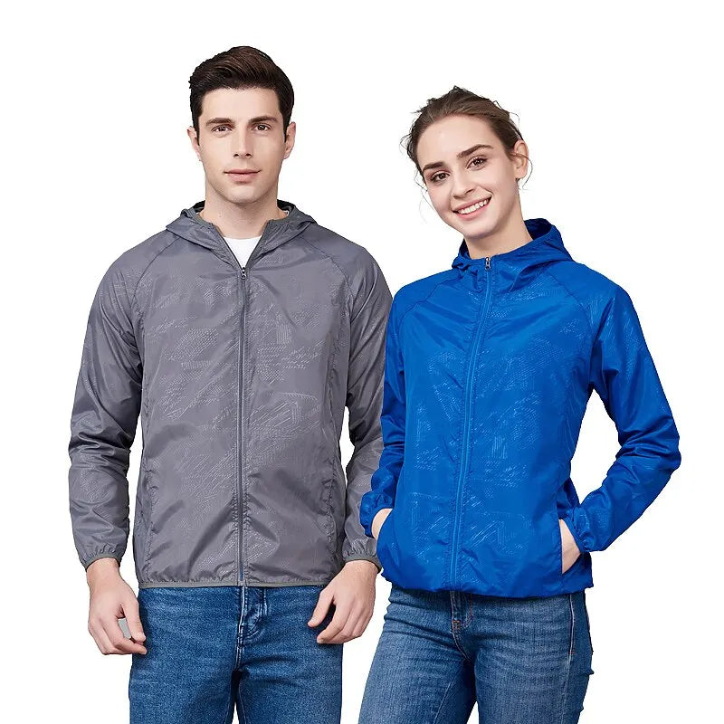 Unisex Hiking Jacket Men Women Waterproof Quick Dry Camping Windbreaker Trekking Fishing Rain Coat Outdoor anti UV Clothes