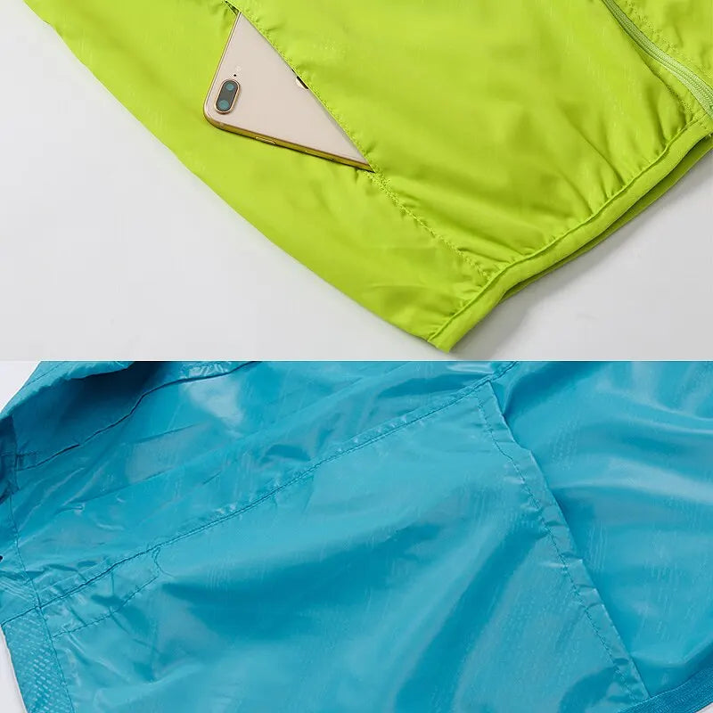Unisex Hiking Jacket Men Women Waterproof Quick Dry Camping Windbreaker Trekking Fishing Rain Coat Outdoor anti UV Clothes